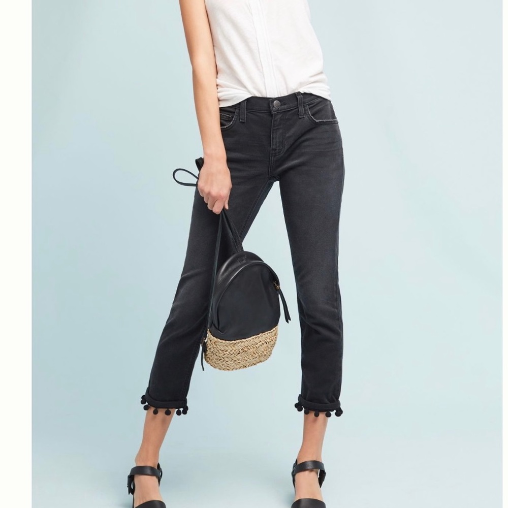 Current/Elliott Relaxed Pompom Edge Jeans